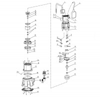 Draper SWP420 98919 Dirty Water Pump Spare Parts