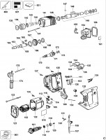 DeWalt DW565K SDS Rotary Hammer Drill Spare Parts Type 1