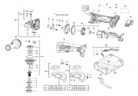 Milwaukee 4000467698 M18CAG 125XPD-0  Angle Grinder Spare Parts