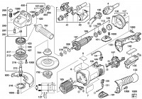 Milwaukee 4000407516 AG16-125QXC Angle Grinder Gb1 Spare Parts