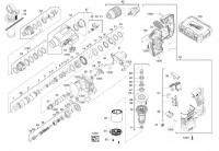 Milwaukee 4000467623 HD18HX-0 Cordless SDS Hammer Drill Spare Parts