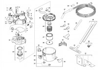 Milwaukee 4000416051 AS250ECP Wet-Dry Cleaner In2 Spare Parts