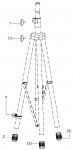 Festool 200038 St Duo 200 Tripod Spare Parts