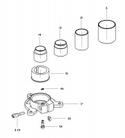 Festool 487441 Copying Ring Holder Set Krh - Of 2000 Set Spare Parts