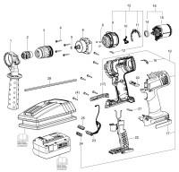 Festool 205066 Drc 18/4 Cordless Drill Driver Spare Parts