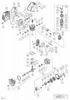 HITACHI ENGINE BRUSH CUTTER CG 22EAS SPARE PARTS