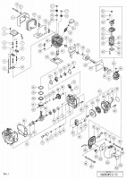 HITACHI ENGINE GRASS TRIMMER CG 25EUP2 SPARE PARTS