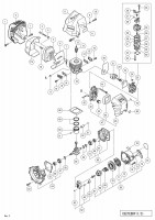 HITACHI ENGINE BRUSH CUTTER CG 27EBDP SPARE PARTS