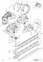HITACHI CORDLESS HEDGE TRIMMER CH 18DL SPARE PARTS