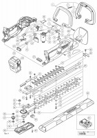 HITACHI CORDLESS HEDGE TRIMMER CH 36DL SPARE PARTS