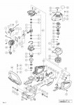 HITACHI ENGINE HEDGE TRIMMER CH 66EB3 SPARE PARTS