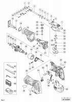 HITACHI CORDLESS RECIPROCATING SAW CR 18DMR SPARE PARTS