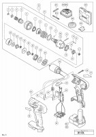 HITACHI CORDLESS DRIVER DRILL DB 10DL SPARE PARTS