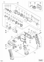 HITACHI CORDLESS DRIVER DRILL DB 3DL SPARE PARTS