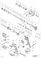 HITACHI CORDLESS ROTARY HAMMER DH 14DMR SPARE PARTS