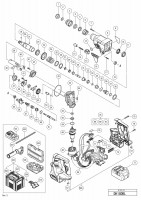 HITACHI CORDLESS ROTARY HAMMER DH 18DBL SPARE PARTS