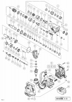 HITACHI CORDLESS ROTARY HAMMER DH 18DBML SPARE PARTS