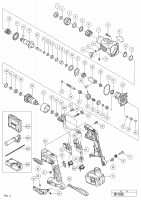 HITACHI CORDLESS ROTARY HAMMER DH 18DL SPARE PARTS