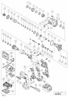 HITACHI CORDLESS ROTARY HAMMER DH 18DSL SPARE PARTS