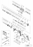 HITACHI ROTARY HAMMER DH 22PB SPARE PARTS