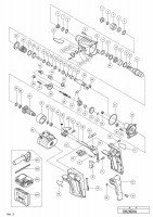 HITACHI CORDLESS ROTARY HAMMER DH 24DVA SPARE PARTS