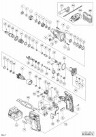 HITACHI CORDLESS ROTARY HAMMER DH 24DVC SPARE PARTS