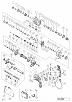 HITACHI ROTARY HAMMER DH 24PD3 SPARE PARTS