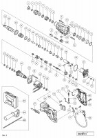 HITACHI ROTARY HAMMER DH 24PF3 SPARE PARTS