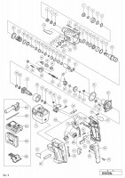 HITACHI CORDLESS ROTARY HAMMER DH 36DAL SPARE PARTS