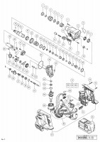 HITACHI CORDLESS ROTARY HAMMER DH 36DBDL SPARE PARTS