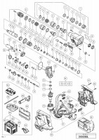 HITACHI CORDLESS ROTARY HAMMER DH 36DBQL SPARE PARTS