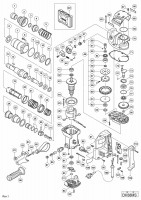 HITACHI ROTARY HAMMER DH 38MS SPARE PARTS