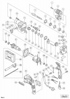 HITACHI MASONRY DRILL DM 20V SPARE PARTS