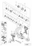 HITACHI CORDLESS DRIVER DRILL DS 10DAL SPARE PARTS
