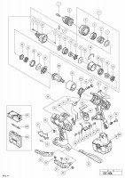 HITACHI CORDLESS DRIVER DRILL DS 14DL SPARE PARTS