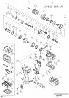 HITACHI CORDLESS DRIVER DRILL DS 14DSL SPARE PARTS