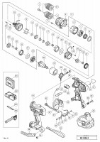 HITACHI CORDLESS DRIVER DRILL DS 18DL2 SPARE PARTS