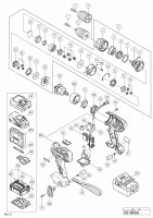 HITACHI CORDLESS DRIVER DRILL DS 18DSAL SPARE PARTS