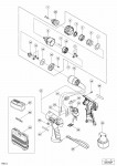 HITACHI CORDLESS DRIVER DRILL DS 7DF SPARE PARTS