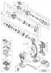 HITACHI CORDLESS IMPACT DRIVER DRILL DV 14DBL2 SPARE PARTS