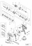 HITACHI CORDLESS IMPACT DRIVER DRILL DV 14DFL SPARE PARTS
