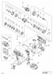 HITACHI CORDLESS IMPACT DRIVER DRILL DV 14DSFL SPARE PARTS