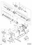 HITACHI CORDLESS IMPACT DRIVER DRILL DV 14DVC SPARE PARTS