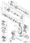 HITACHI CORDLESS IMPACT DRIVER DRILL DV 18DBL2 SPARE PARTS