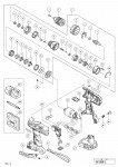 HITACHI CORDLESS IMPACT DRIVER DRILL DV 18DFL SPARE PARTS