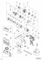 HITACHI 12V CORDLESS DRIVER DRILL FDS 12DVA SPARE PARTS