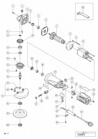 HITACHI DISC GRINDER G 10SF5 SPARE PARTS