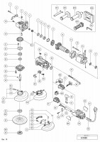 HITACHI 125MM DISC GRINDER G 13SB3 SPARE PARTS