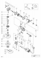 HITACHI 125MM DISC GRINDER G 13SD SPARE PARTS