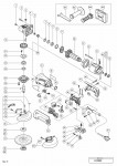 HITACHI 125MM DISC GRINDER G 13SE2 SPARE PARTS